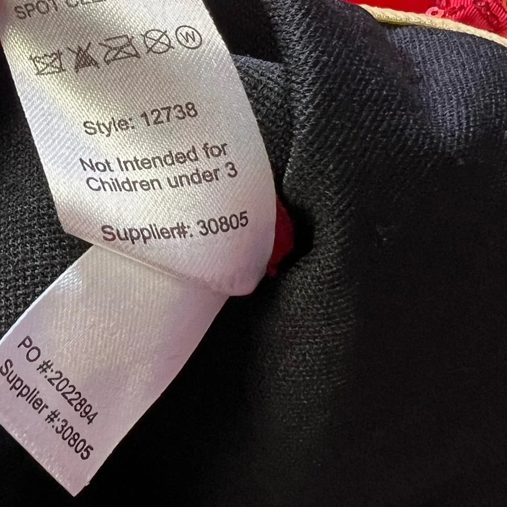 Weissman Gold Metallic Ribbon and Sequin Tutu Dress Size Child Small Red - Picture 6 of 9